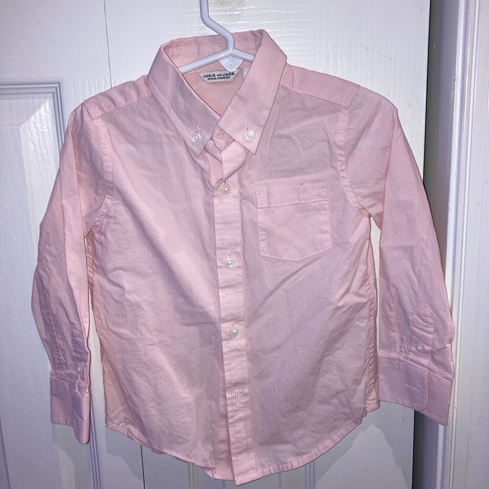 Janie and Jack Special Occasion Pink Dress Shirt